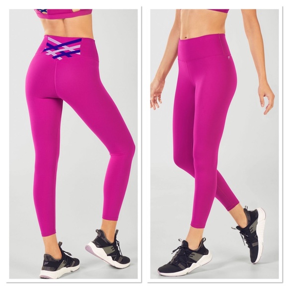 Fabletics Pants - Fabletics Kessler High-Waisted Strappy 7/8 vivid